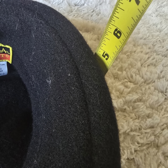 SCALA PRONTO Vintage Womens Black 100% Wool Hat - Picture 6 of 6